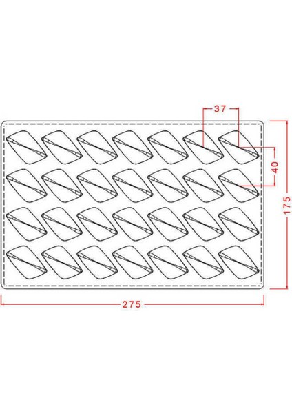 Polikarbon Çikolata Kalıbı Praline Mould No: 408