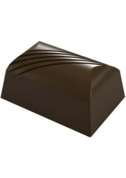 Polikaron Çikolata Kalıbı Rectangular Praline With Stripes Mould No: 23