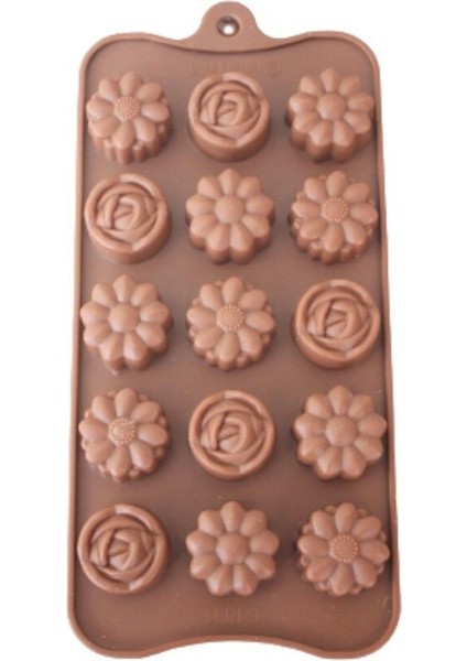 Silikon Çikolata Kalıbı Çiçekler 20X5 C 10.5 cm
