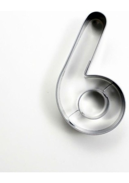 Rakam 6 No Kurabiye Kalıbı 8 cm