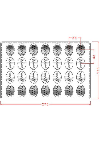 Polikaron Çikolata Kalıbı Oval Praline With Indents Mould No: 261 modelleri