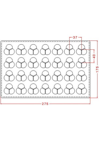 Polikarbon Çikolata Kalıbı Fantasy Praline Mould No: 326