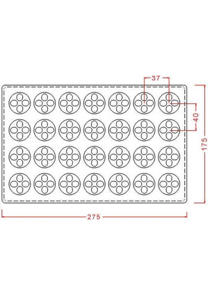 Polikaron Çikolata Kalıbı Round Praline Mould No: 734
