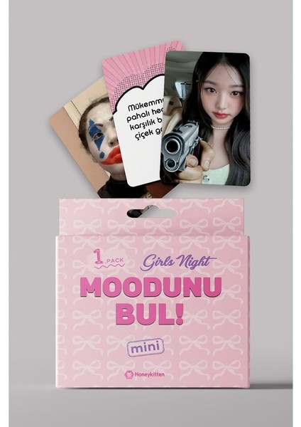 Kızlar Gecesi Moodunu Bul Mini Kart Oyunu 1.paket