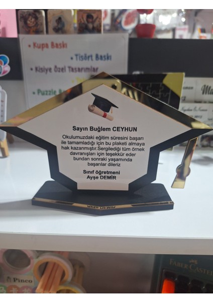 Dc Kırtasiye Baskı Mezuniyet Plaket