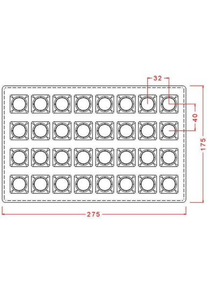 Polikaron Çikolata Kalıbı Square Praline With Textured Top Mould No: 422 modelleri