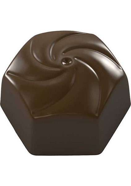 Polikarbon Çikolata Kalıbı Hexagon Swirl Praline Mould No: 1 fiyatları
