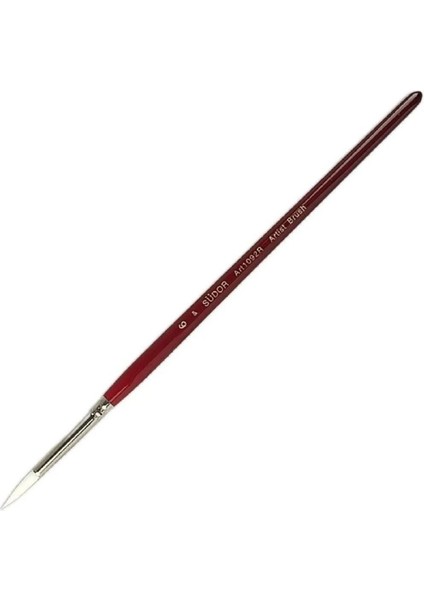 Sentetik Sulu Boya Beyaz Kıl Yuvarlak Fırça Seri 1092R No: 6