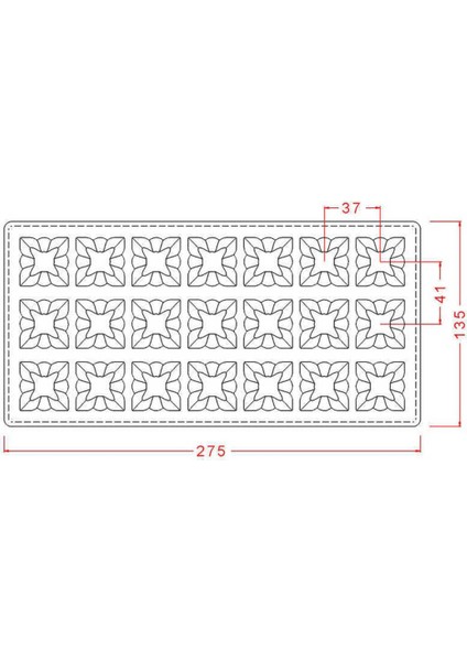 Polikaron Çikolata Kalıbı Square Praline Mould No: 127