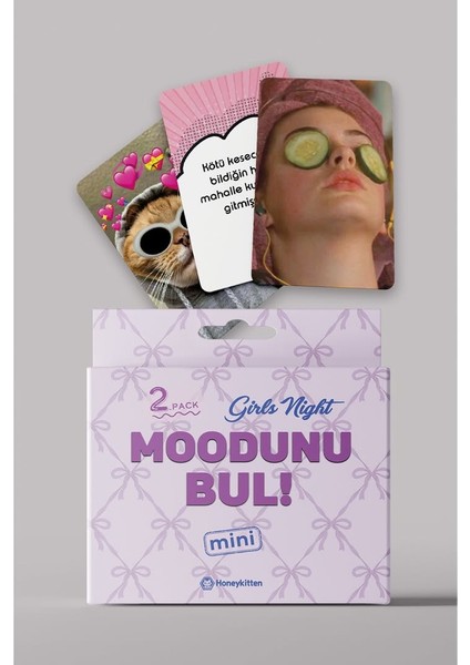 Kizlar Gecesi Moodunu Bul Mini Kart Oyunu 2.paket
