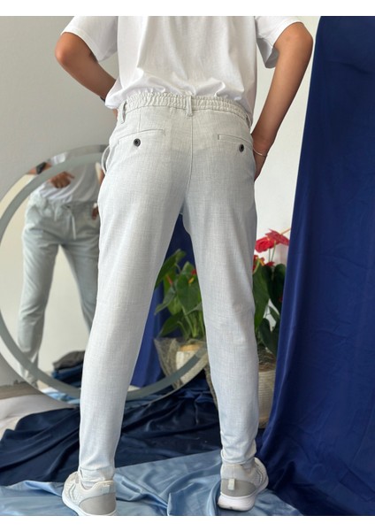 Erkek Pantolon Gri Jogger Pantolon modelleri