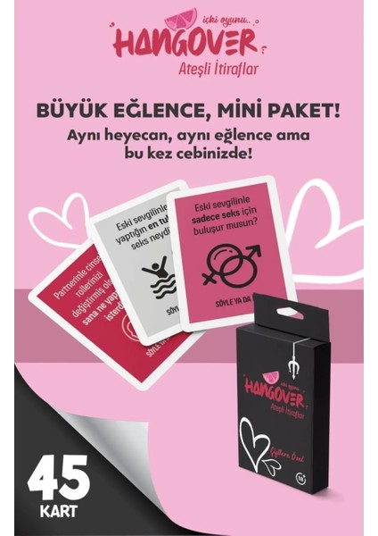 Hangover Çiftlere Özel Ateşli Itiraf Kart Oyunu
