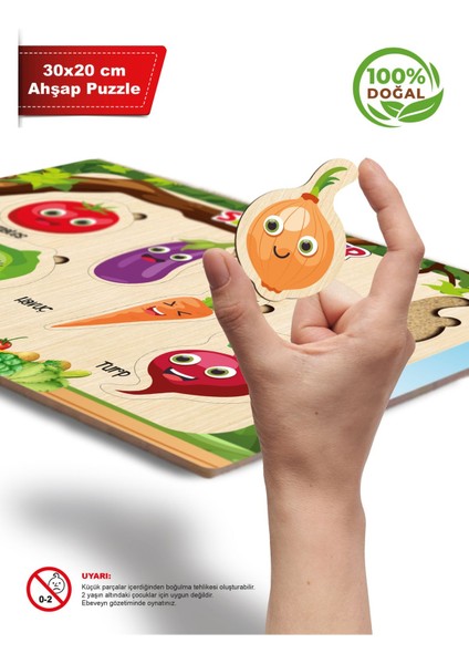 Ahşap Eğitici Öğretici Sevimli Sebzeler Sebzeleri Öğreniyorum modelleri