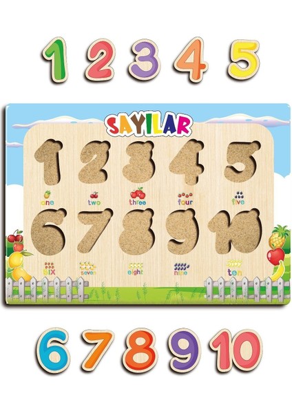 Ahşap Eğitici Öğretici Set Alfabe Şekiller Sayılar