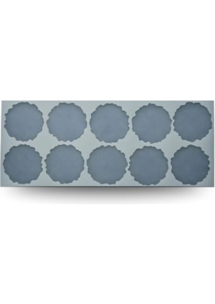Epoksi 10'lu 5 cm Geode Magnet Silikon Kalıbı