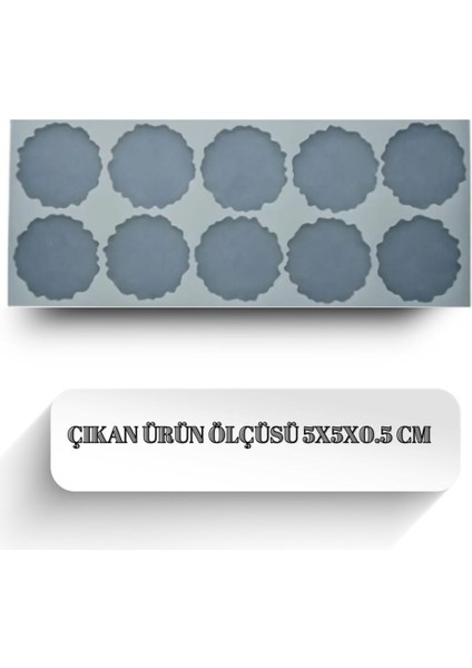 Epoksi 10'lu 5 cm Geode Magnet Silikon Kalıbı fiyatları