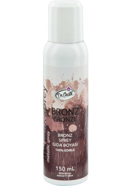 Bronz Metalik Sprey Gıda Boyası 150 ml fiyatları