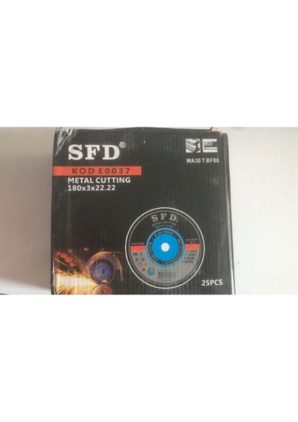 Metal Kesme 180X3X22 Mm-10 Adet
