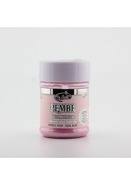 Pembe Yenilebilir Yaldız Toz Boya 50 gr