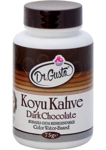 Su Bazlı Toz Gıda Boyası Koyu Kahve 75 gr