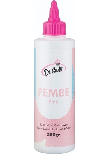 Pembe Sıvı Gıda Boyası 250 ml