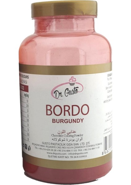 Yağ Bazlı Toz Boya 100 gr - Bordo fiyatları