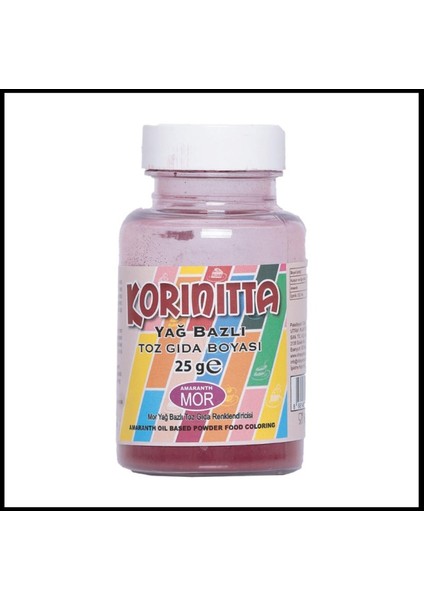 Yenilebilir Yağ Bazlı Toz Gıda Boyası 25 gr Mor