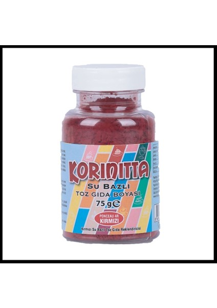 Yenilebilir Su Bazlı Toz Gıda Boyası 75 gr Kırmızı