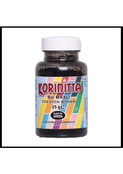 Yenilebilir Su Bazlı Toz Gıda Boyası 75 gr Siyah