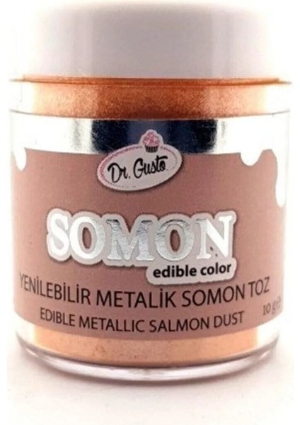 Yenilebilir Somon Metalik Toz Sim Boya 10 gr