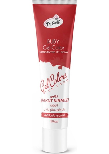 50 gr Jel Boya Tüp Ruby Yakut Kırmızısı
