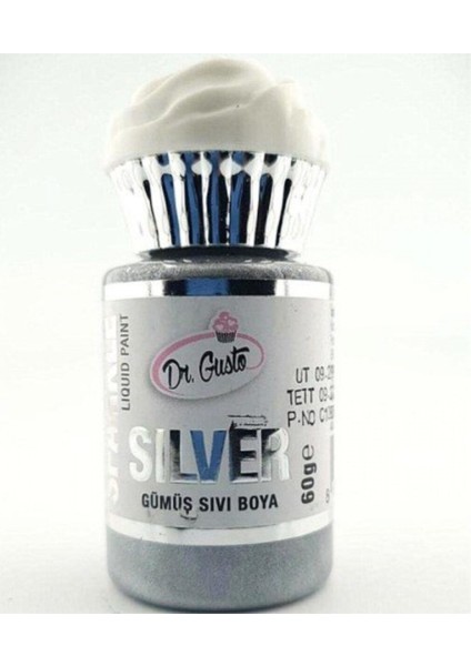 Metalik Sıvı Boya Gümüş 60 gr