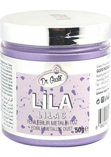 Yenilebilir Metalik Toz Gıda Boyası 50 gr Lila