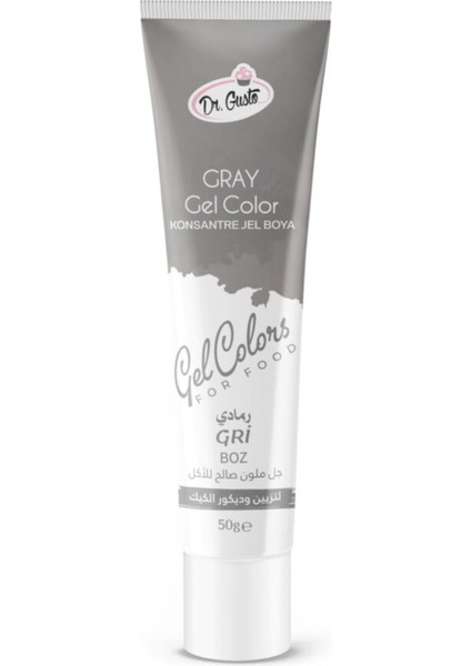 Dr.gusto 50 gr Jel Boya Tüp Gri
