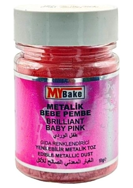 Yenilebilir Metalik Toz Boya Metalik Pembe 10 gr