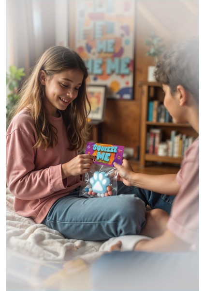 Mavi Kedi Patisi Taba Squishy – Yumuşak, Tüylü, Tatlı ve Sıkılabilir Sukuşi Oyuncağı