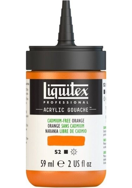Professional Akrilik Guaj Boya : 59 ml : Cadmium Free Orange 892 S2