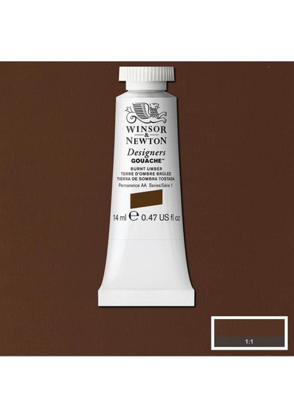 Winsor & Newton Designers Guaj Boya 14ML Burnt Umber 076 S.1 modelleri