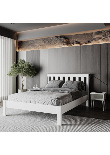 Shark New Komodin Set Mdf Karyola | Kolay Kurulum fiyatları