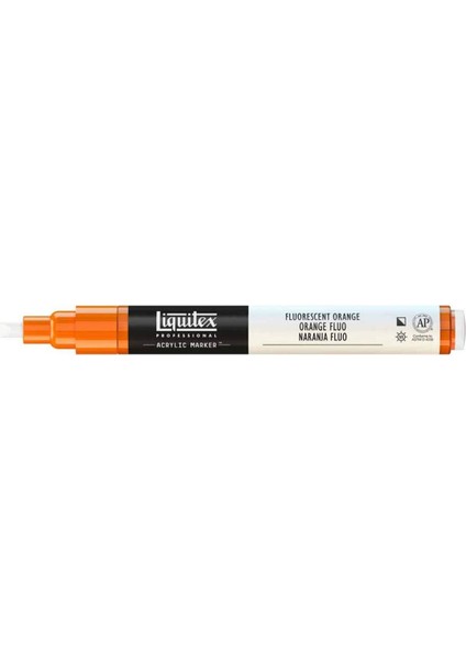 Professional Akrilik Markör Ince Uç 2mm Fluorescent Orange 982