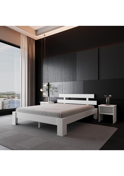 Lotus MDF Karyola Minimalist Tasarım ve Kolay Kurulum 22 cm Yükseklikle fiyatları