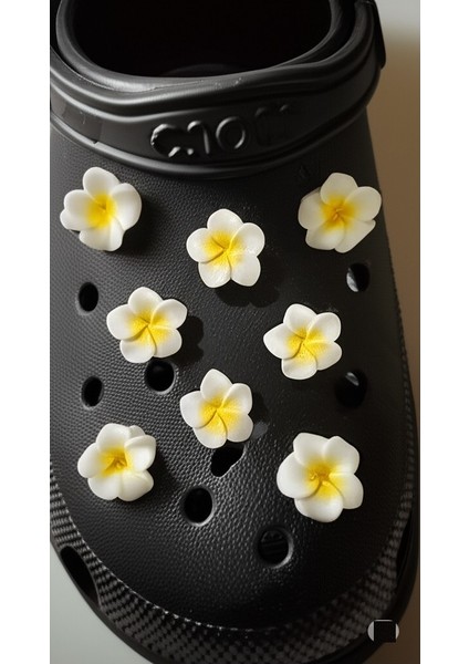 Terlik Süsü 3D Plastik Sarı Lotus Çiçeği 2 Adet