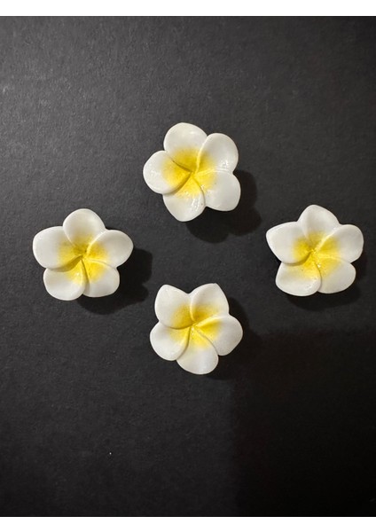 Terlik Süsü 3D Plastik Sarı Lotus Çiçeği 2 Adet