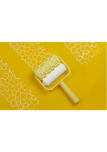 Voroni Bal Peteği Desenli Duvar Boya Rulosu , 25CM,PLASTIK