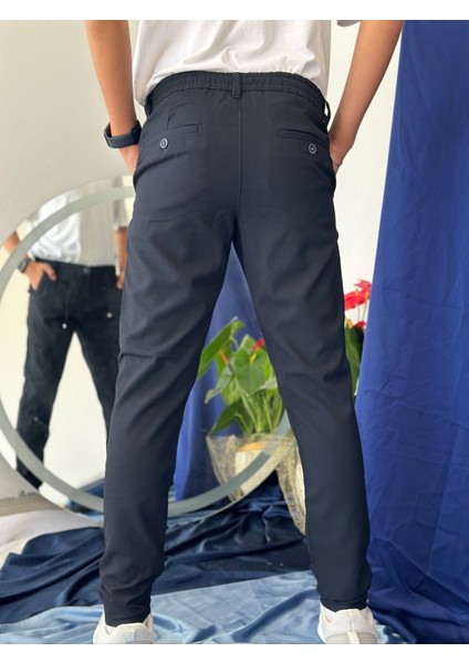 Erkek Pantolon Lacivert Jogger Pantolon modelleri