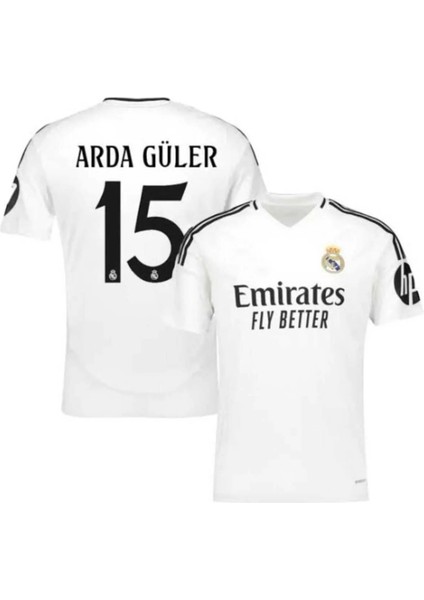 Real Madrid Arda Güler 15 Numara Yeni Sezon Çocuk Alt Üst Takımı T-Shrt 4 Parça