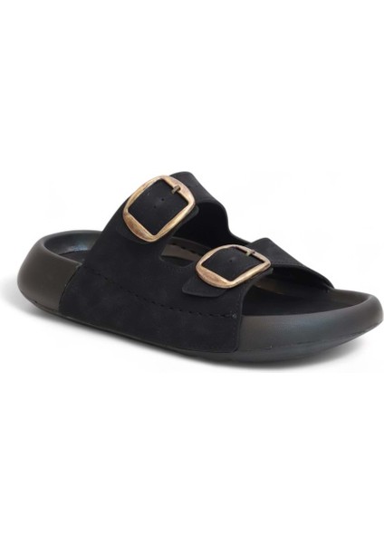 2154 Çift Tokalı Ultra Hafif Eva Tabanlı Havuz,plaj,günlük,umre ve Hac Için Uyumlu Erkek Terlik - NKT02154-SIYAH-42-43 fiyatları