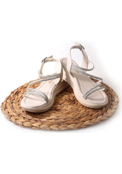 Sprs 02824 Kadın Günlük Taşlı Sandalet indirimleri