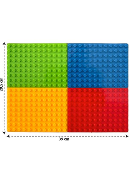Tablalı Maxi Boy Yapı Blokları Zemin 29,5X39 cm