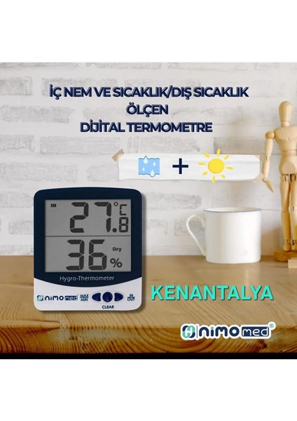 Dijital Iç ve Dış Sıcaklık ve Nem Ölçer fiyatları